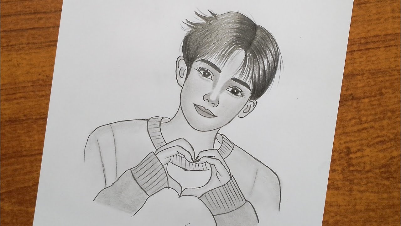 How to draw a Boy | A Cute Boy Face Drawing | Drawing Pictures | Boy Drawing | Sajid Ali Drawing