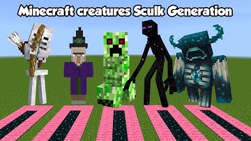 Which Minecraft creature will generate more Sculk? - Sculk Generation by All Mobs in Minecraft