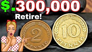 Germany 2 pfennig Rare 10 pfennig Coin's worth A lot of money Coins worth money!