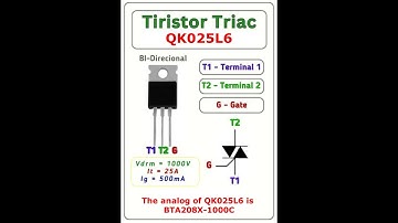 Mощный симметричный  тиристор с рабочим напряжением  1000 В и током 25 А     QK025L6