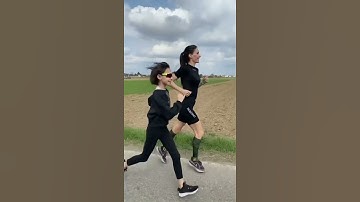 Like mother Like Daughter 💯😄🍫Running tricks Morning running Status #shorts