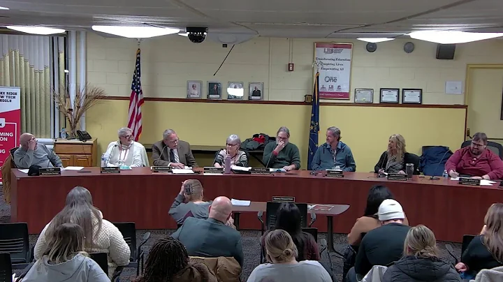 Lake Ridge School Board Meeting 12/8/2025