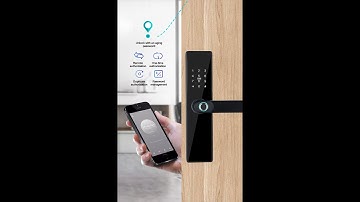 Fingerprint  Smart Door Handle Lock-Tuya WIFI Or TTLock Bluetooth