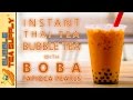 How to make instant thai tea bubble tea with boba tapioca pearls