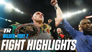 Fury drops Wilder Twice, Finishes Wilder in the 7th | HIGHLIGHTS | Wilder vs Fury 2