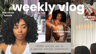 weekly vlog | How to put flexi rods in your hair + Beyonce Cecred Party + Travel to LA