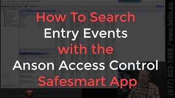 How To Search Entry Events with the Anson Access Control Safesmart App