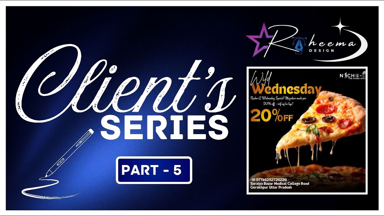 Client Series|Part-5 || Daily Food Poster Design || Canva 2026 🎨