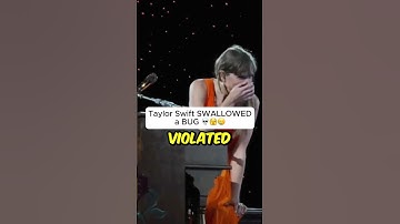 Taylor Swift SWALLOWED A BUG 🫢 #taylorswift #erastour #concert #shorts #traviskelce