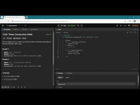 Three Consecutive Odds - LeetCode