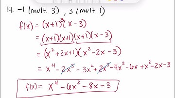 AP Precalculus 2.5 Complex Zeros and the Fundamental Theorem of Algebra
