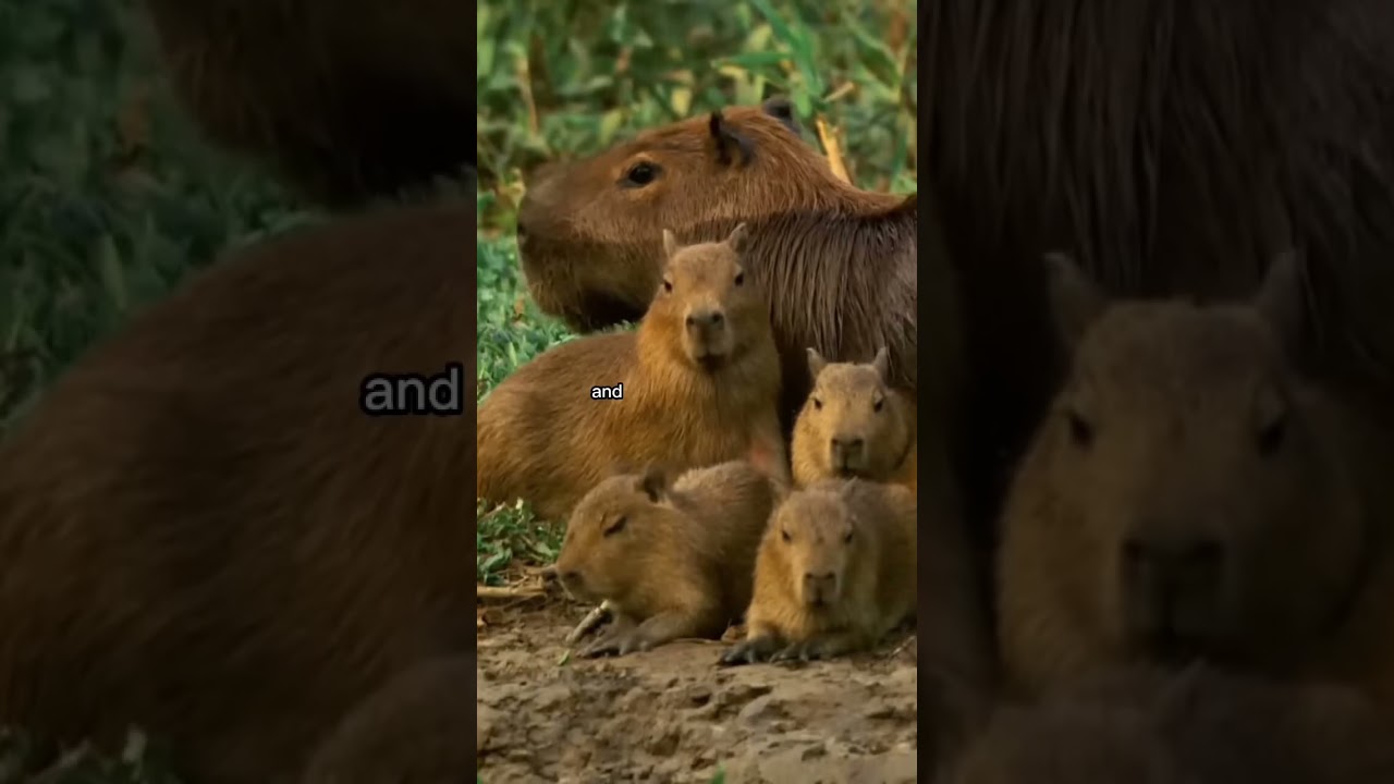 Capybaras are better parents than humans #capybara #shorts