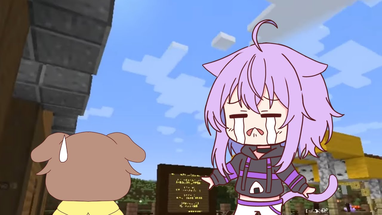 【手描き】ドスケベ商売のせいで株価が上がらず株主から責められるおかゆ【ホロ金策サバイバル／猫又おかゆ／獅白ぼたん／角巻わため／姫森ルーナ／戌神ころね／ホロライブ／切り抜き動画／マイクラ】