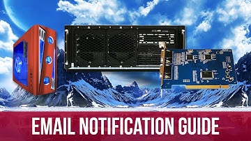 Email notification of Software Compressed DVR Card