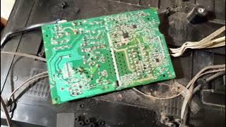 Cara memperbaiki tv led polytron PLD32D710 mati total kena petir #tv #polytron