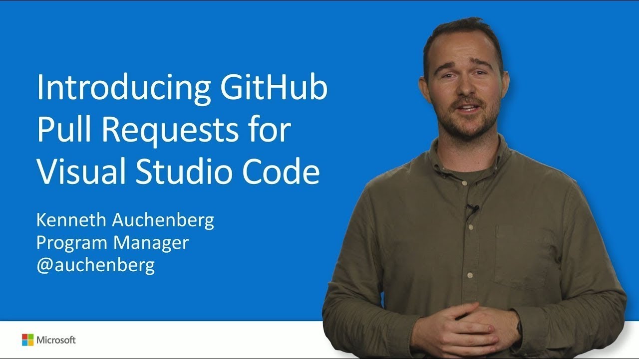 Introducing GitHub pull requests for Visual Studio Code - YouTube