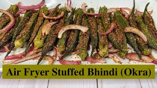 Air Fryer Stuffed Bhindi | Stuffed Okra in Air Fryer | Show Me The Curry by ShowMeTheCurry.com 8,791 views 3 years ago 5 minutes, 24 seconds