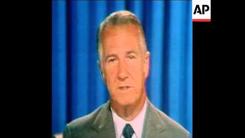 SYND 16/10/73 SPIRO AGNEW EXPLAINS HIS RESIGNATION