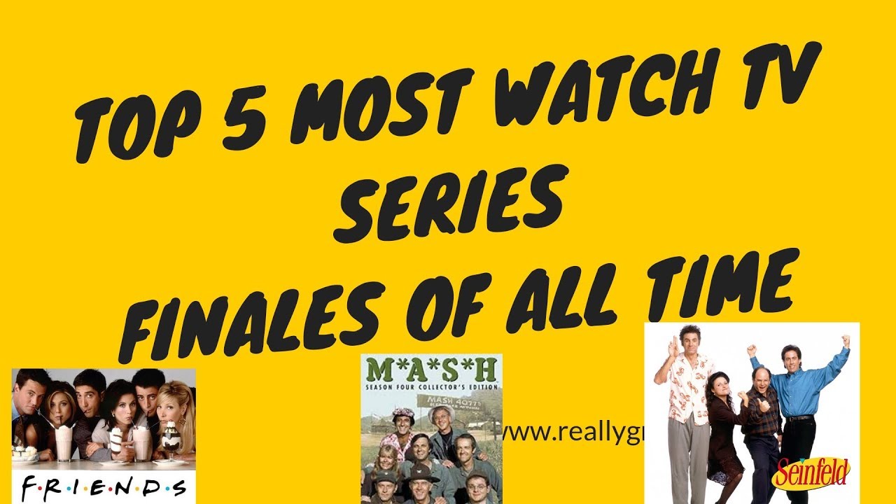 Top 5 most watch tv series finales of all time