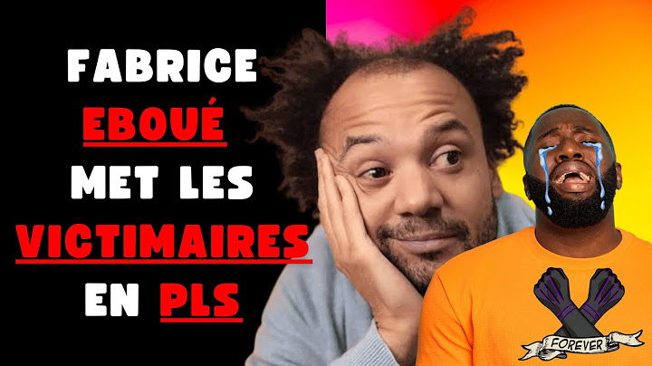 FABRICE ÉBOUÉ DÉTRUIT LA VICTIMISATION DES RACISÉS