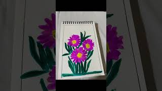 EASY FLOWER PAINTING BEGINNERS 🌸