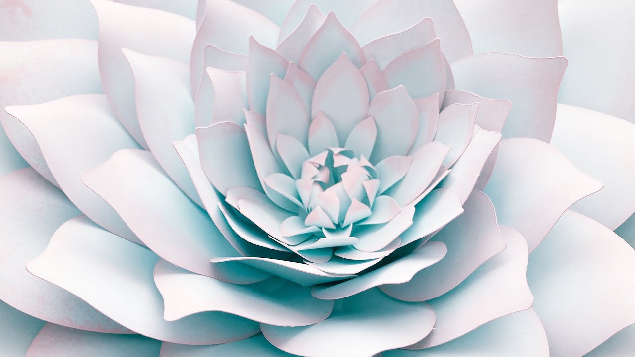 Paper Succulents | Giant Paper Succulents | Easy Paper Flower Tutorial