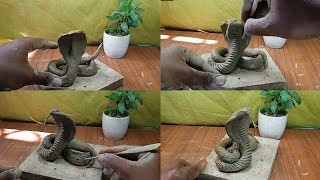 How to make snake in clay |clay snake with  simple steps (মাটি দিয়ে কি ভাবে ঘরে সহজে সাপ বানালাম)