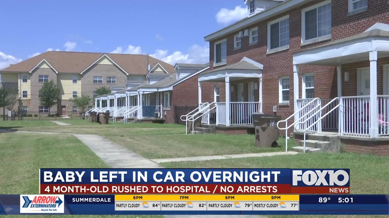 Baby left in locked car rescued by neighbors - YouTube