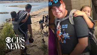 Teacher carries student with spina bifida so she can enjoy field trip