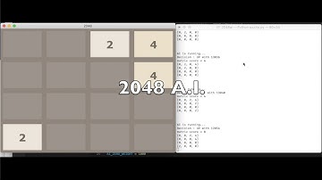 A.I. program plays the 2048 puzzle