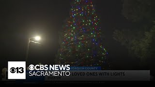 Stockton Christmas tree lighting event honors loved ones in hospice care