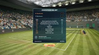Wimbledon - QF vs Charles Bachmann (1° set)