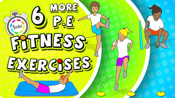 🏃🏼‍♂️6 MORE P.E Fitness Circuit activities | Grades K-8 🏃🏼‍♂️