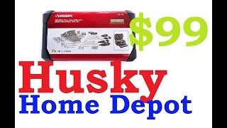 Home Depot  Husky Mechanics Tool Set (268-Piece) for $99 50% off Life time warranty like craftsman