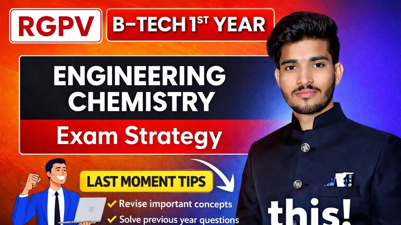Engineering Chemistry Last Moment tips | How to Write in Exam | Exam ...