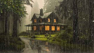 HEAVY RAIN and THUNDER on Tin Roof to Sleep Fast | Night Thunderstorm for Insomnia, Study, Relax