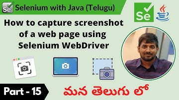 P15 - How to capture screenshots of a web page using Selenium WebDriver | Selenium | Java |