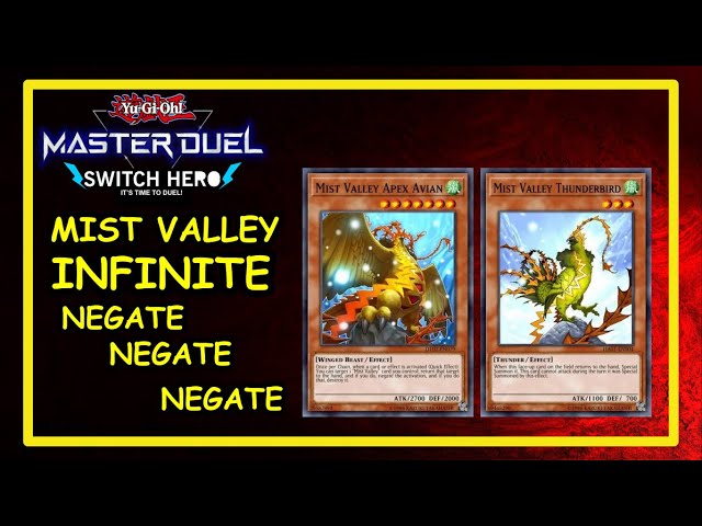 INFINITE NEGATE MIST VALLEY NEGATE!! NEGATE!! (Yu-Gi-Oh! Master Duel)  #yugioh #masterduel