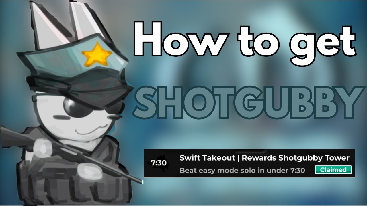 How to get Shotgubby in Gubby Tower Defense