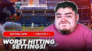 I used the worst hitting camera in MLB 24