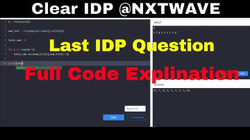 NXTWAVE LAST IDP EXAM QUESTION FULL CODE #nxtwave #idp #nxtwaveidp