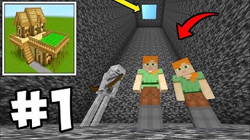 Craft World Block Crazy 2025 Multiplayer Survival Walkthrough Gameplay Part 1 | Escape Bedrock Trap!