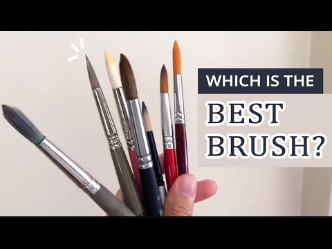 CONFUSED? Different Types Of WATERCOLOR BRUSHES, Their Uses & How To Choose  Them 