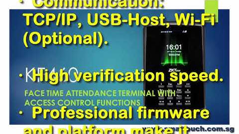 Biometric Face Recognition Machine KF460 Special Features Link with Access Control System