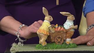 Choice of Spring Bunny Figurines by Valerie on QVC