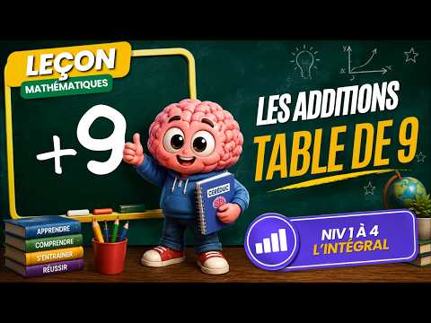 Additions — Additions - Table de 9 | L'Intégral (niveaux 1 à 4) | Mathématiques