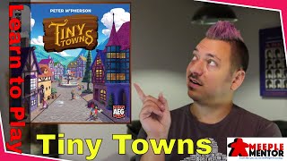 Learn to Play: Tiny Towns (and variants, optional rules, solo game)