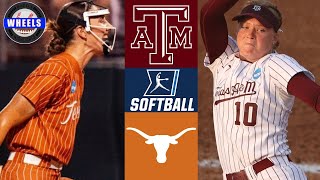 #16 Texas A\&M v #1 Texas (Exciting!) | Supers G3 (Winner To WCWS) | 2024 College Softball Highlights