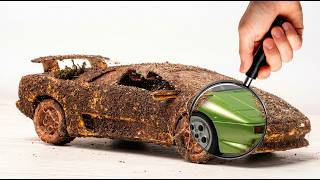 Abandoned Lamborghini Countach | Full ASMR Restoration