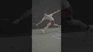 Absolute masterclass display of footwork and effort.